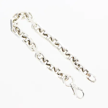 Armband Ankar, 22,5cm, bredd 8,5mm, SSÄ, silver 925/1000. Vikt: 47,3 g