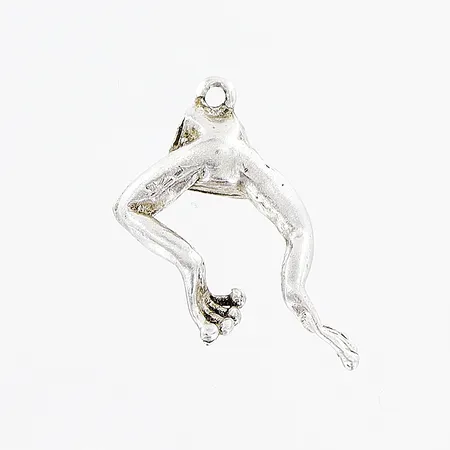 Enstaka påhänge (till örhänge) grodben 17x10mm, silver 925/1000. Vikt: 0,7 g