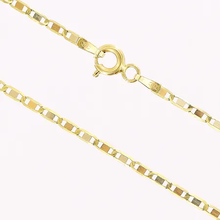 Kedja, 45,5cm, bredd 1,5mm, 18K Vikt: 2,2 g