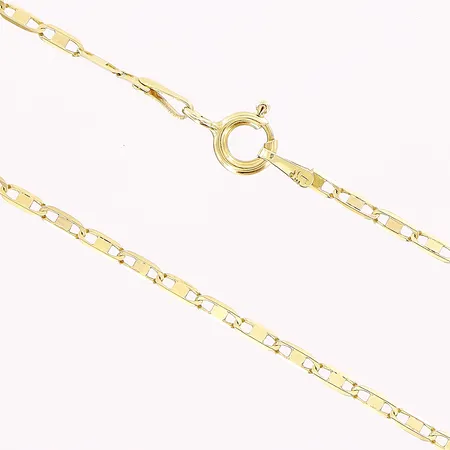 Kedja, 52cm, bredd 1,5mm, 18K Vikt: 3,6 g