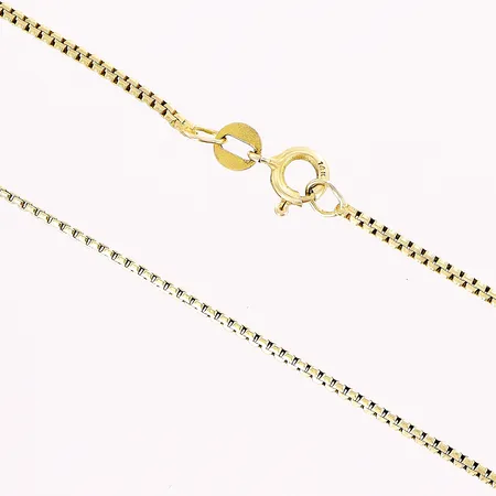 Kedja Venezia, 61cm, bredd 1,5mm, lagad vid lås, 14K Vikt: 6,5 g