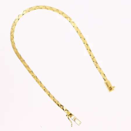 Armband, 18,5cm, bredd 2,5mm, 18K Vikt: 6,6 g