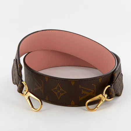 Axelrem Louis Vuitton, Bandoulière, Rose Poudre, mått 90 x 4 x 0.2 cm, fint skick Vikt: 0 g
