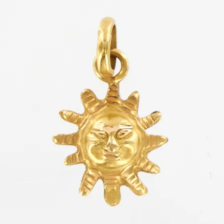 Hänge sol, 19x11 mm, 18K Vikt: 0,9 g