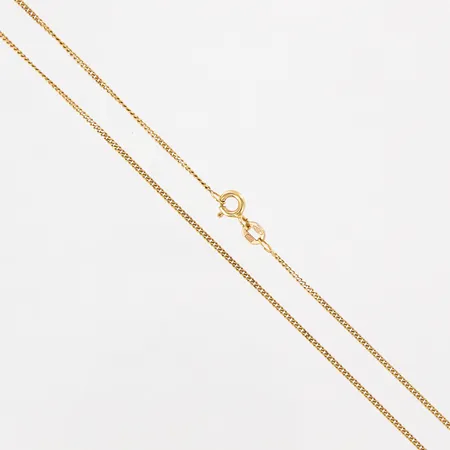 Kedja pansar, 50,5 cm, bredd 1mm, 18K Vikt: 2,8 g