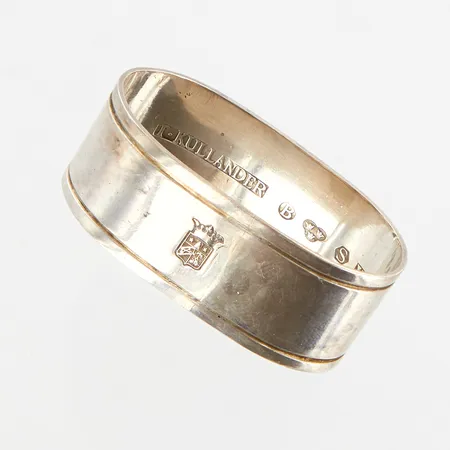 Servettring, 54x28mm, Kullander Silversmeden Tore, Borås 1949, silver Vikt: 28,2 g