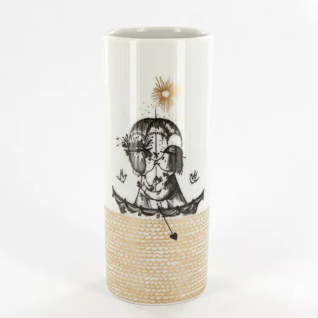 Vas Raymond Peynet, Rosenthal Studio line, höjd 13cm, 