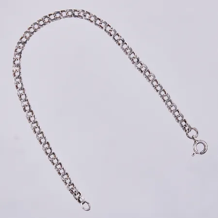Armband Bismarck, längd ca 18cm, bredd ca 4mm, silver Vikt: 2,8 g