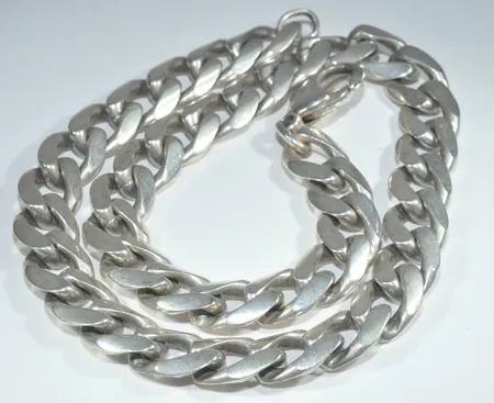  halskedja i set silver  längd 45 cm  bredd 12 mm, silver Vikt: 117,1 g
