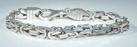 Armband , långd  23 cm , bredd 7 mm,  silver 925/1000 Vikt: 55 g
