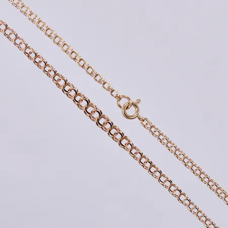 Collier bismarck, doserad, längd: ca 42cm, bredd: ca 3-4mm, 18K Vikt: 5 g