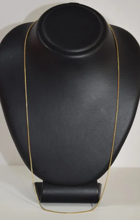  Halsbkydja förgyllt , längd 70 cm,  Vikt: 7,5 g