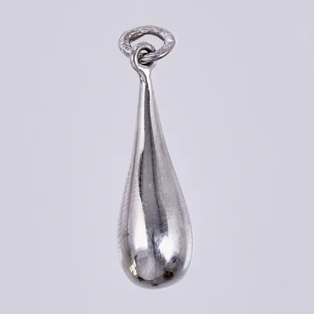 Hänge droppe vitguld, längd: ca 2cm, bredd: ca 6mm, 18K Vikt: 3,9 g