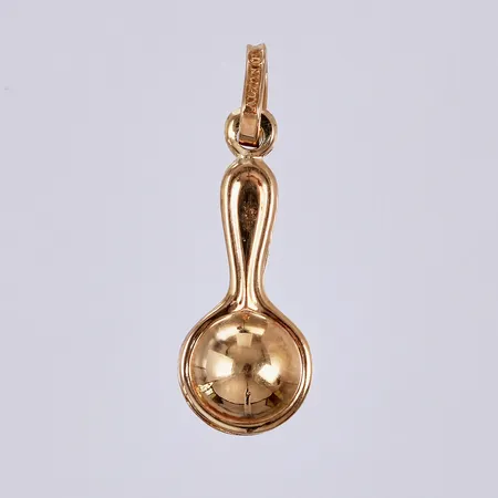 Hänge skallra, längd: ca 2cm, bredd: ca 7mm, Alton, 18K Vikt: 0,6 g