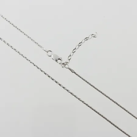Kedja, längd ca 40+5cm, bredd1,2mm, silver  Vikt: 4,6 g