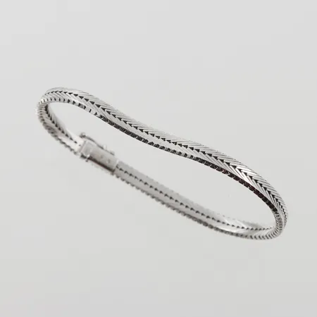 Armband , längd 18cm, bredd 4,8mm, Italy, silver  Vikt: 13,4 g