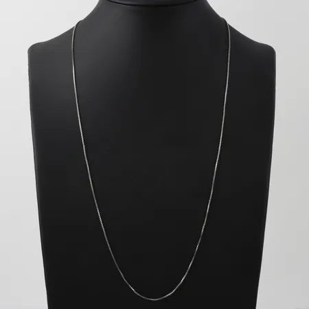 Kedja Venezia, längd 72cm, bredd ca 1mm, Guldfynd, silver Vikt: 4,5 g
