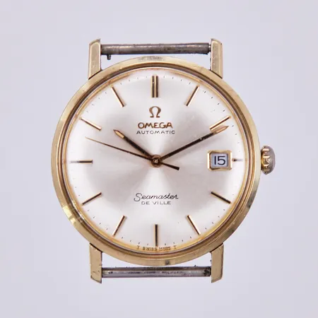 Herrur Omega Seamaster Deville, automat, Ø ca 34mm, datum, stål/doublé,, utan länk