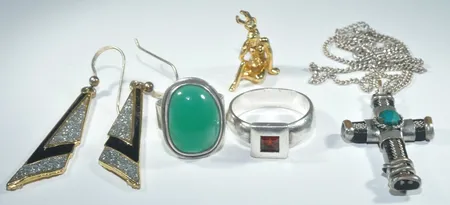  Smycken + bijout , silver Vikt: 18,5 g