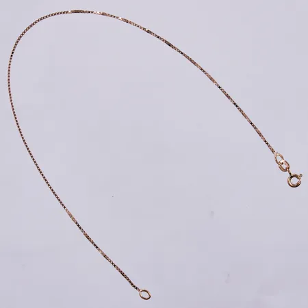 Vristlänk längd ca 24cm, bredd ca 1mm, 18K Vikt: 1,8 g