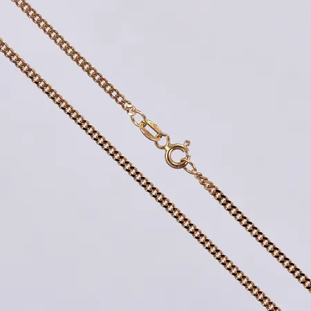 Kedja Pansar, längd ca 47cm, bredd ca 2mm, 18K Vikt: 6,9 g