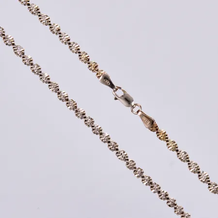 Collier, längd: ca 45cm, bredd: ca 4mm, G FAB, 925/1000 silver  Vikt: 8,3 g