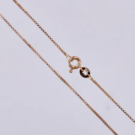 Kedja Venezia, längd: ca 42cm, bredd: ca 1mm, 18K  Vikt: 2,5 g
