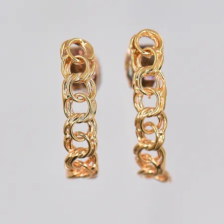 Ett par örhängen Bismarck, stl 16x3,5mm, 18K Vikt: 1,1 g