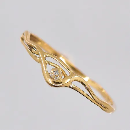 Ring, stl 19½, defekt, 18K Vikt: 1,2 g