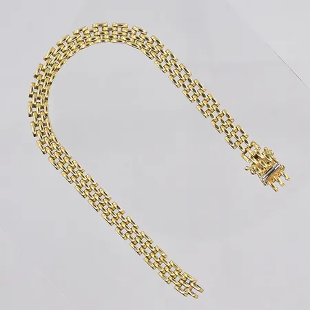Armband, ca 18,5cm, defekt/av, 18K Vikt: 12,3 g