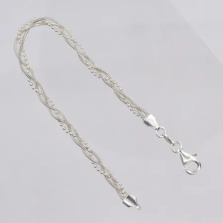 Armband, ca 19cm, bredd ca 4mm, silver Vikt: 5,8 g
