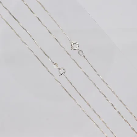 2 kedjor Pansar, 40cm, 35cm, silver Vikt: 3,1 g