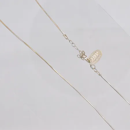 Kedja ormlänk, 38-42cm, bredd 1mm, Scoop, silver Vikt: 4,4 g