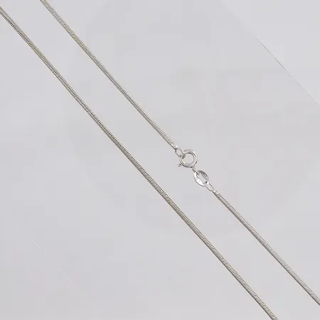 Kedja ormlänk, 41,5cm, bredd 1,7mm, silver Vikt: 6,8 g