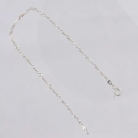 Armband Singapore, ca 19cm, bredd 1,5mm, silver Vikt: 1,2 g