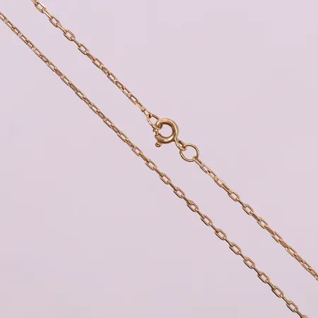 Kedja Ankar, ca 51cm, bredd 1,5mm, ostämplad. 14K Vikt: 3,4 g