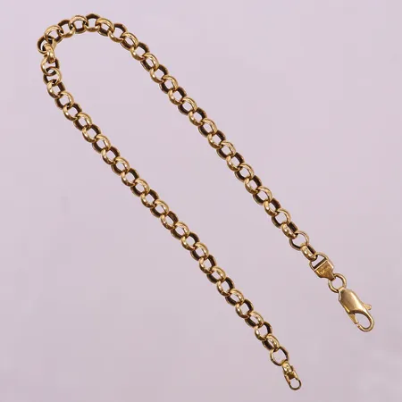 Armband Ärtlänk, längd 21,5cm, bredd 4,6, 18K Vikt: 5,3 g