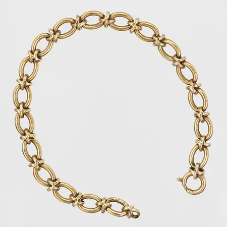 Armband, längd: 21,5 cm, bredd: 7 mm, 18K guld. Vikt: 8,1 g