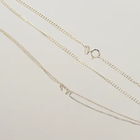 Kedjor, silver, 925/1000 Vikt: 6,4 g