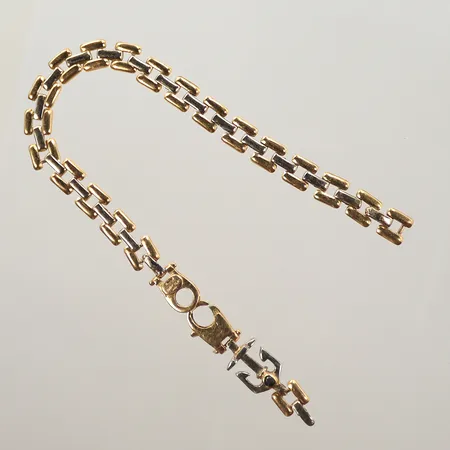 Armband rödguld/vitguld, defekt, 18K Vikt: 17,6 g
