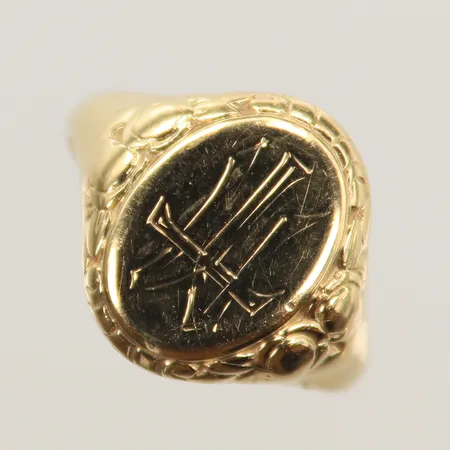 Ring stl 16¾, 14K Vikt: 3,3 g