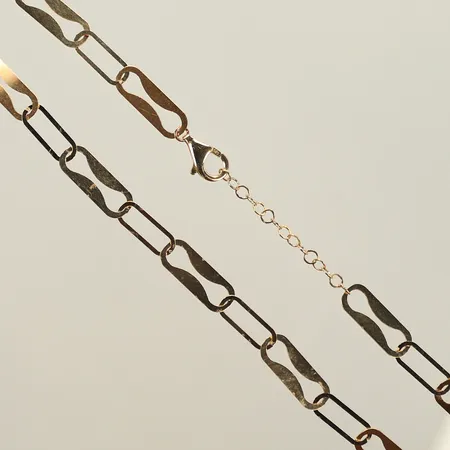Halscollier, längd 43,5c,. bredd 1-25mm, 14K, 10,2g 