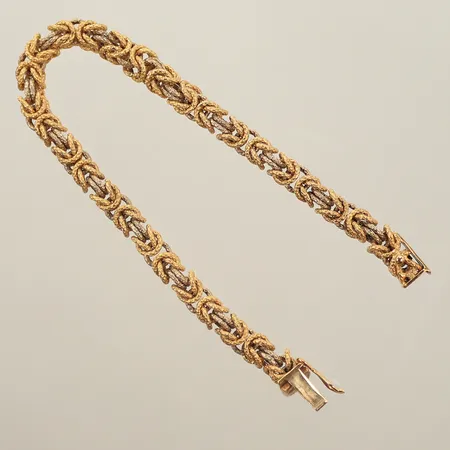 Armband, kejsarlänk, längd 20,5cm, bredd 5mm, 18K, 18g Vikt: 18 g