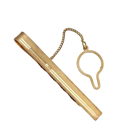 Slipshållare, 18K guld, Ceson Guldvaru Ab, svensk kontrollstämpel, slipshållarens längd 48 mm, bredd 5 mm Vikt: 4,4 g