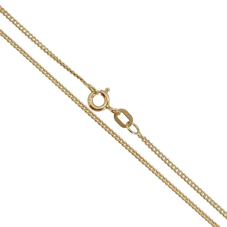 Halskedja Pansar, 18K guld, Guldfynd (GHA), längd 50,5 cm, bredd 1,3 mm, fint skick Vikt: 3,9 g