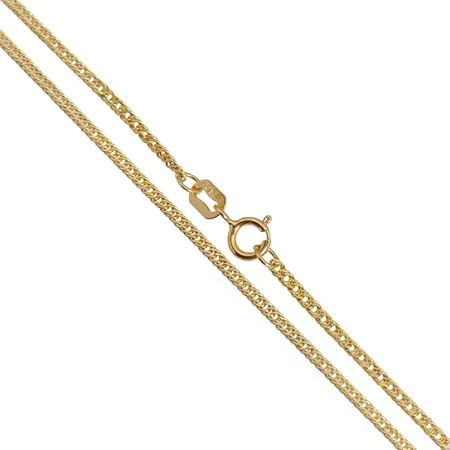 Halskedja, 18K guld, längd 45,0 cm, bredd 1,5 mm, fint skick Vikt: 1,7 g