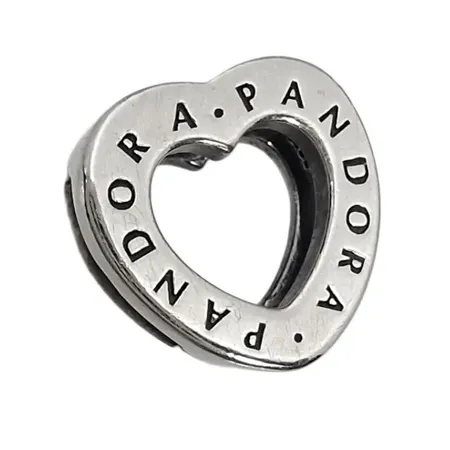 Hänge Pandora, silver, öppningsbart, bredd 12 mm,  Vikt: 2,5 g