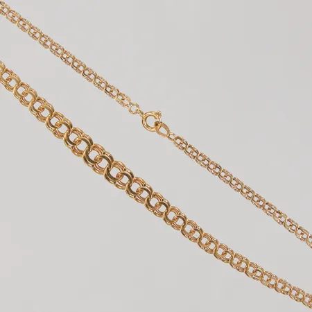 Collier doserad Bismarck, 46cm, bredd 3-6,7mm, 18K Vikt: 10,6 g