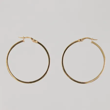 Ett par örringar, Ø ca 30mm, 18K Vikt: 2,4 g
