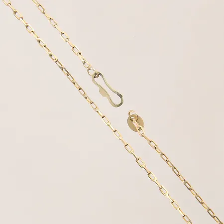 Kedja Ankar, längd 51cm, bredd 1,8mm, saknar lås, 14K.  Vikt: 3,5 g